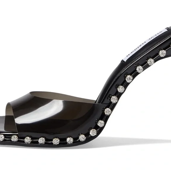 NWOB Steve Madden Women’s Zaylee Black Rhinestone Heels Size 8 - Sold Out - Picture 12 of 13